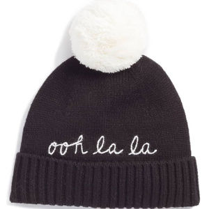 NWT kate spade ooh la la pom beanie